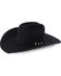 Rodeo King Men's 7X Black Felt Cowboy Hat, Black, hi-res