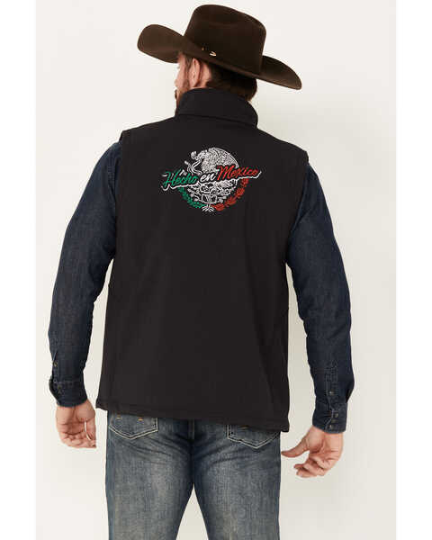 Image #4 - Cowboy Hardware Men's Hecho En Mexico Softshell Vest, Charcoal, hi-res