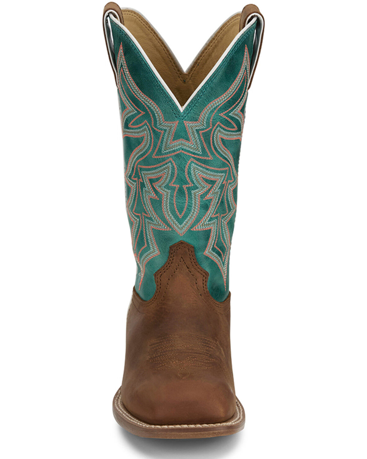Image #4 - Justin Women's Miss Elle Western Boots - Broad Square Toe, Brown, hi-res