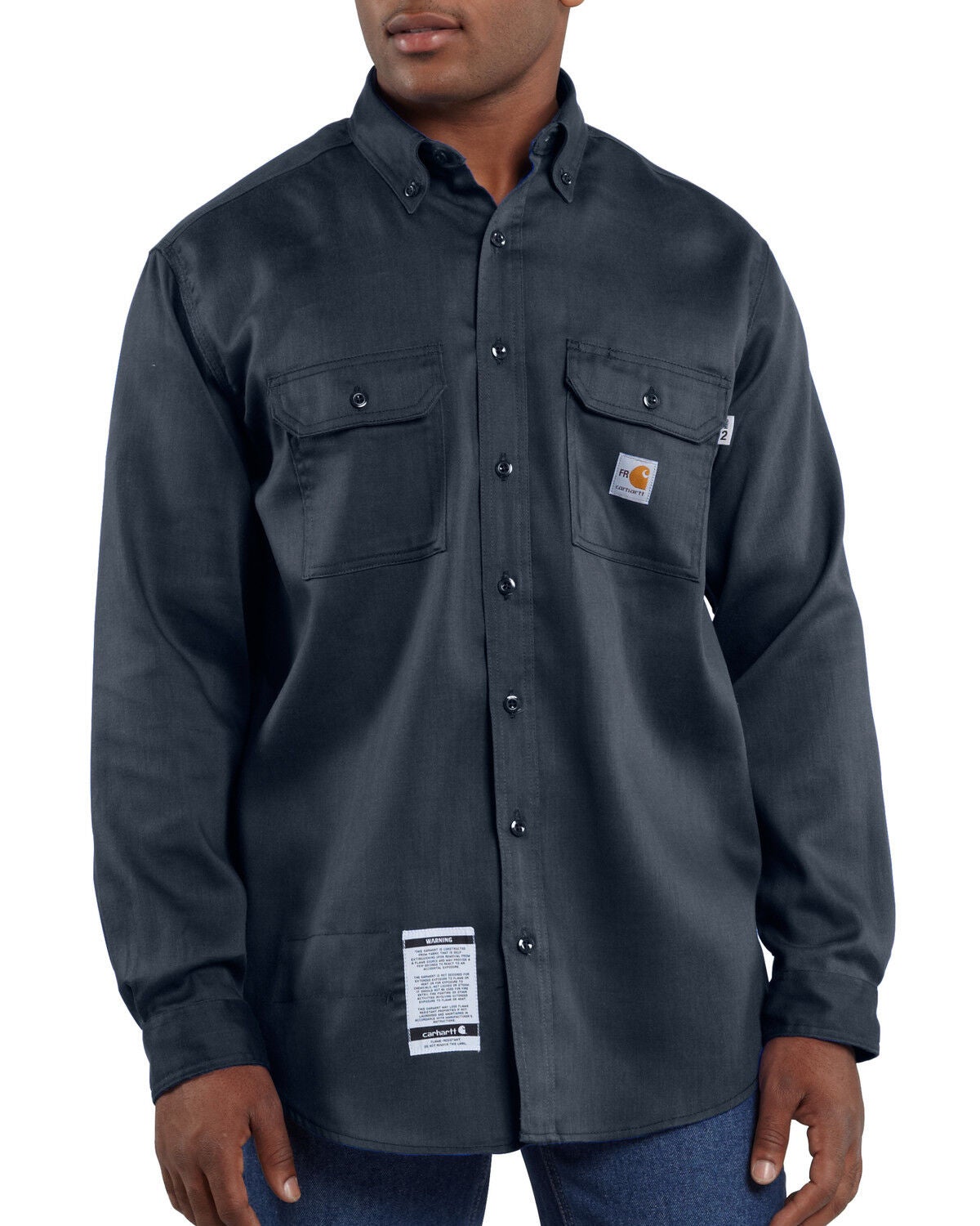 Image #2 - Carhartt Men's FR Dry Twill Long Sleeve Work Shirt, , hi-res