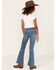 Image #3 - Rock & Roll Denim Little Girls' Medium Wash Arrow Pocket Trouser Jeans, Medium Wash, hi-res