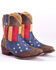 Image #1 - Roper Women's American Flag Boots - Snip Toe , Multi, hi-res