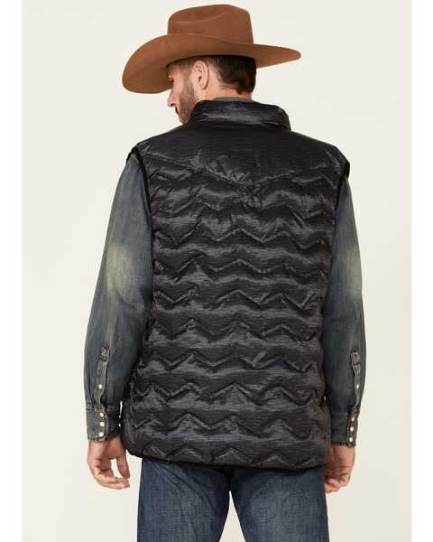 Image #4 - Cody James Core Men's Heather Charcoal Midnight Heat Sealed Zip-Front Puffer Vest - Big & Tall , , hi-res