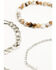 Image #4 - Shyanne Women's Cross Rhinestone and Natural Beaded Chain Bracelet Set - 4 Piece, Silver, hi-res