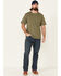 Hawx Men's Medium Wash Stretch Straight Work Jeans , Medium Blue, hi-res