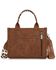 Image #2 - Wrangler Women's Leopard Print Concealed Carry Crossbody Bag, Brown, hi-res
