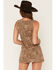 Image #4 - Show Me Your Mumu Women's Boulevard Leopard Print Denim Mini Dress, Brown, hi-res
