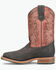 Image #2 - Double H Men's 11" Young Pull-On Work Boots - Steel Toe, Brown, hi-res