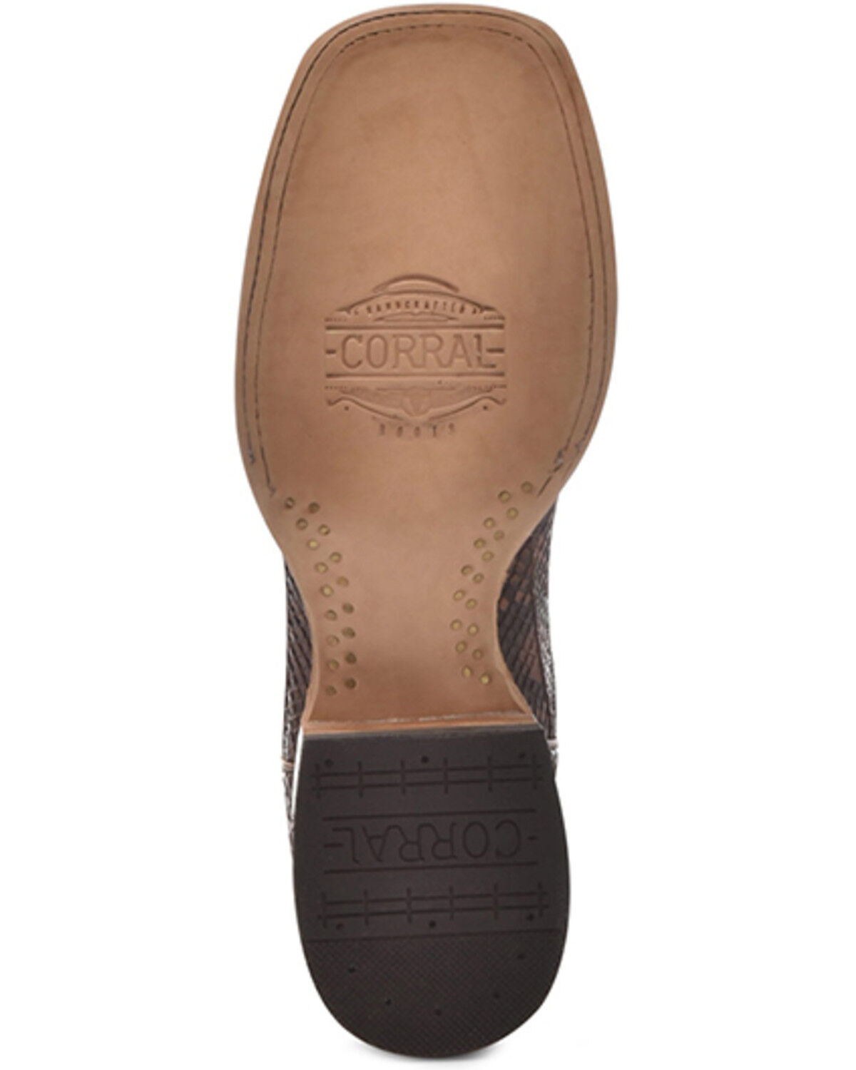 Image #6 - Corral Men's Shedron Exotic Python Western Boots - Broad Square Toe, Sand, hi-res