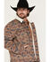 Image #2 - Wrangler Men's Southwestern Print Sherpa Lined Jacket, Taupe, hi-res