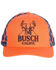 Image #1 - Buckwear Men's Busch Light Camo Print Ball Cap, Orange, hi-res