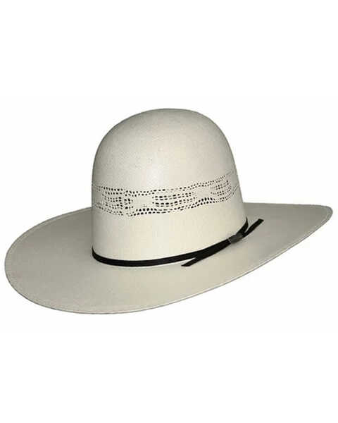 Hat Biz Men's Natural Open Bangora Straw Western Hat , No Color, hi-res