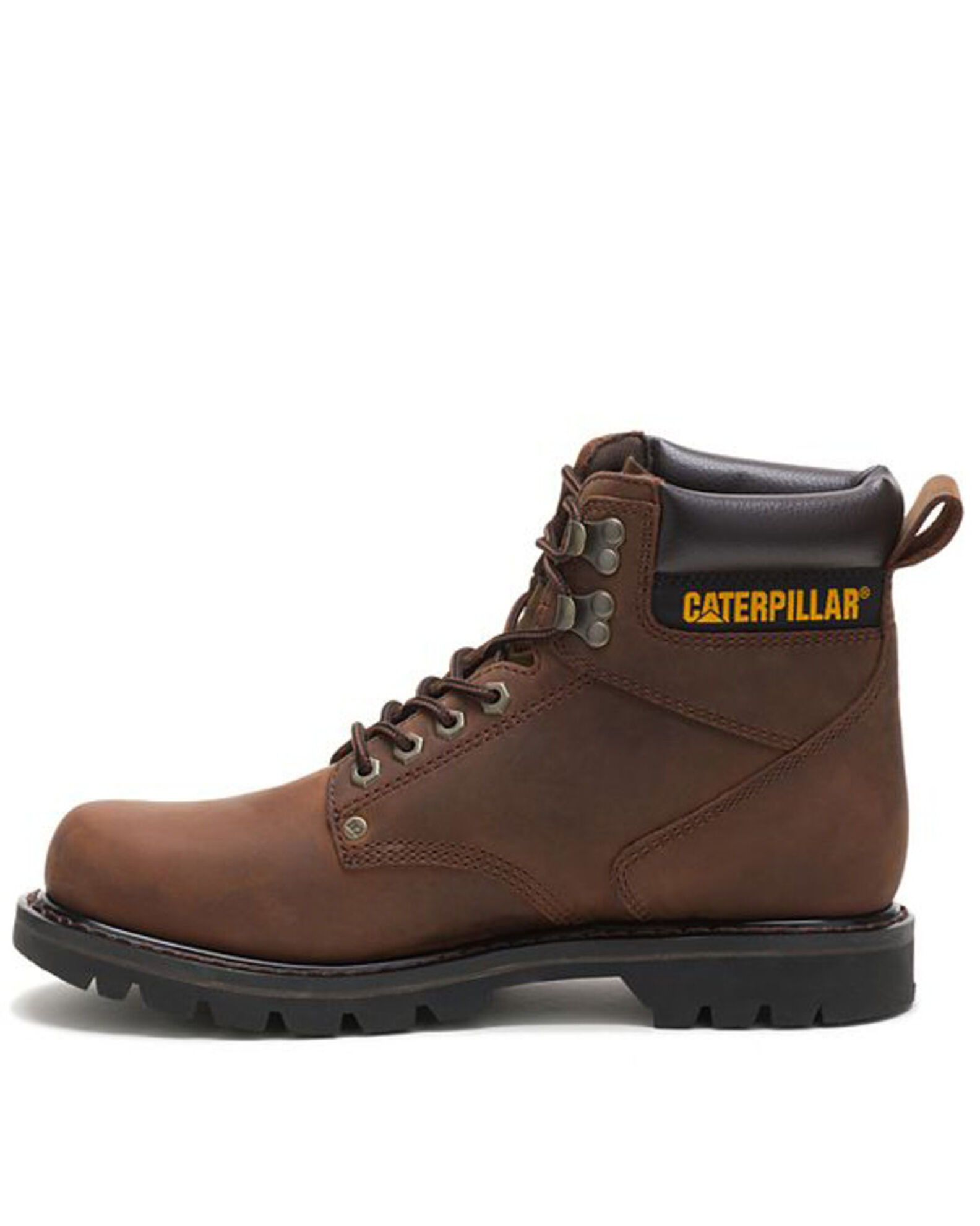 Image #3 - CAT Men's 6" Second Shift Lace-Up Work Boots - Round Toe, Dark Brown, hi-res