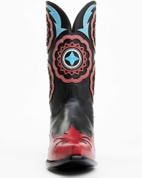 Image #4 - Dan Post Men's Cherokee Bill Western Boots - Snip Toe, Black, hi-res