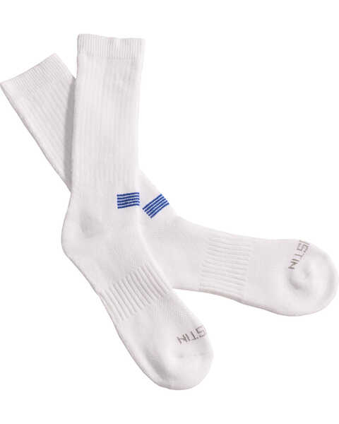 Justin Boots Men's JUSTDRY Socks, White, hi-res