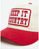 Image #2 - Seager Men's Keep It Country Ball Cap, Red, hi-res