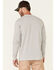 Image #4 - Hawx Men's Solid Forge Long Sleeve Work Pocket T-Shirt - Big, Light Grey, hi-res