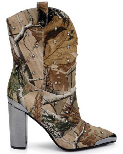 Image #2 - DanielXDiamond Women's Yosemite Western Boots - Pointed Toe , Camouflage, hi-res