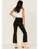 Wrangler X Fender Women's Wrock Cropped Flare Jeans, Black, hi-res