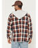 Image #4 - Levi's Men's Claude Plaid Print Long Sleeve Button-Down Hooded Flannel Shirt, Rust Copper, hi-res