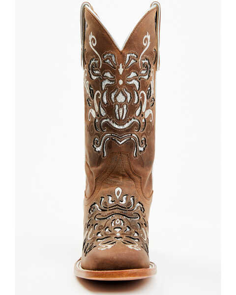 Image #4 - Shyanne Women's Cordelia Western Boots - Broad Square Toe, Brown, hi-res