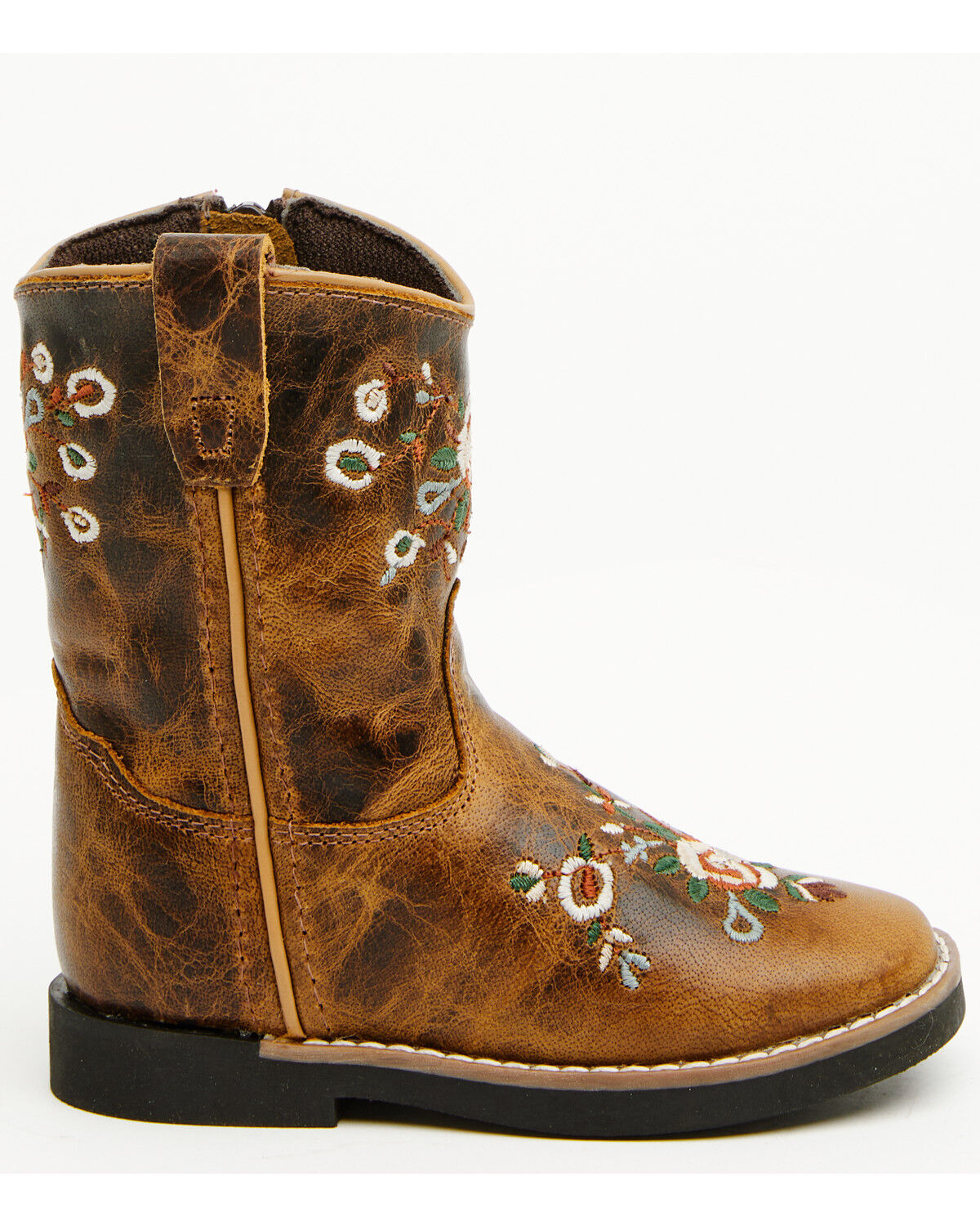 Image #2 - Shyanne Toddler Girls' Little Bitty Masie Western Boots - Broad Square Toe, Brown, hi-res