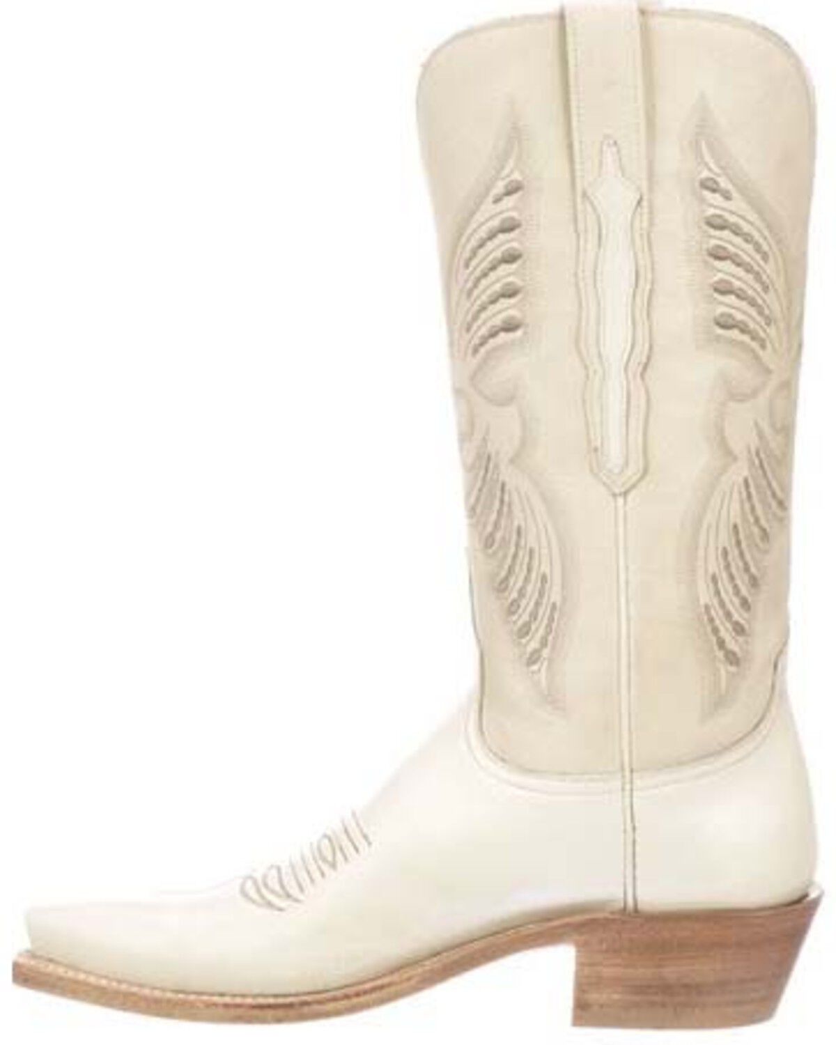white lucchese boots