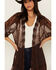 Image #3 - Shyanne Women's Long Knit Lace Kimono, Dark Brown, hi-res