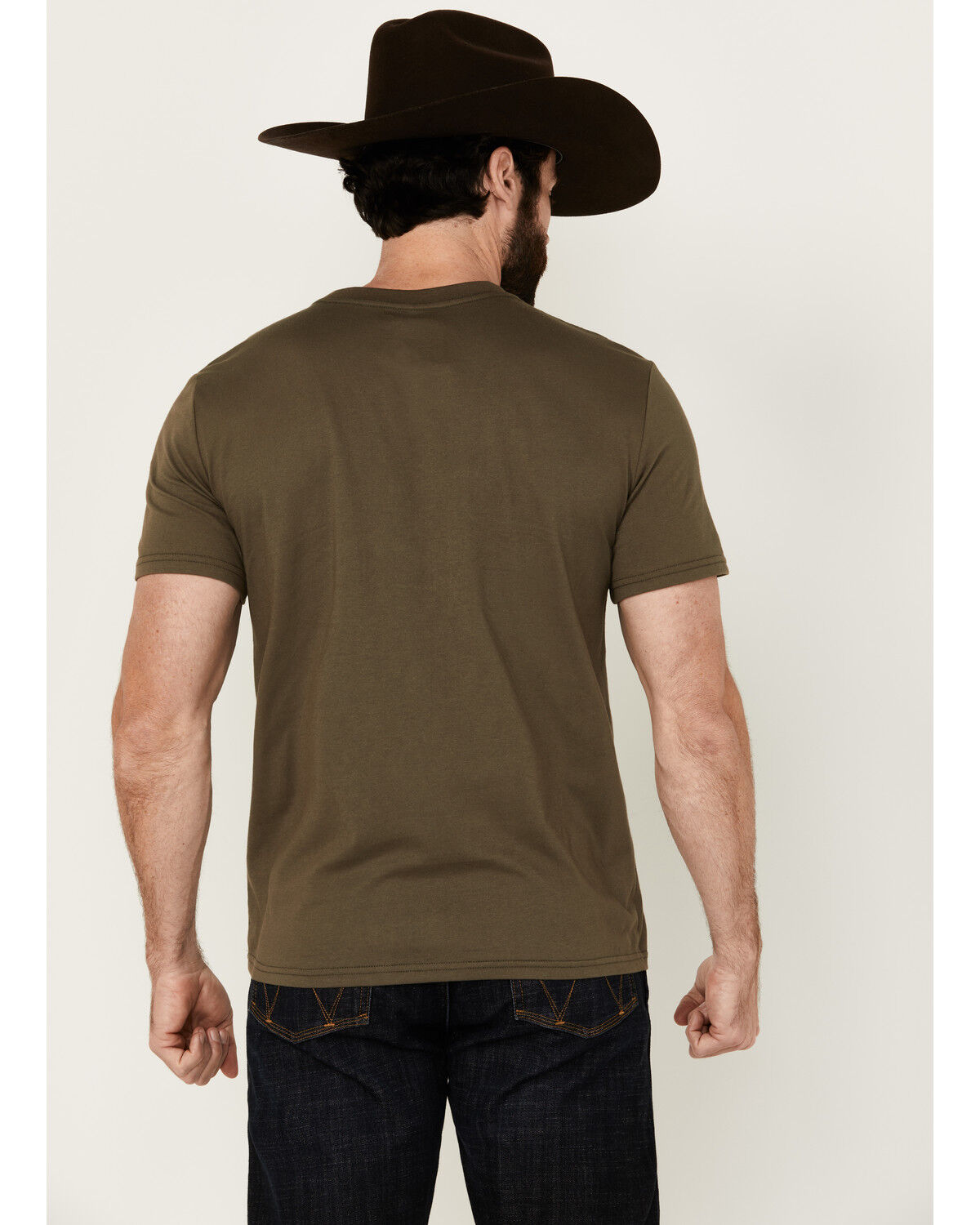 Image #4 - Rock & Roll Denim Men's Southwestern Print Logo Short Sleeve Graphic T-Shirt, Forest Green, hi-res