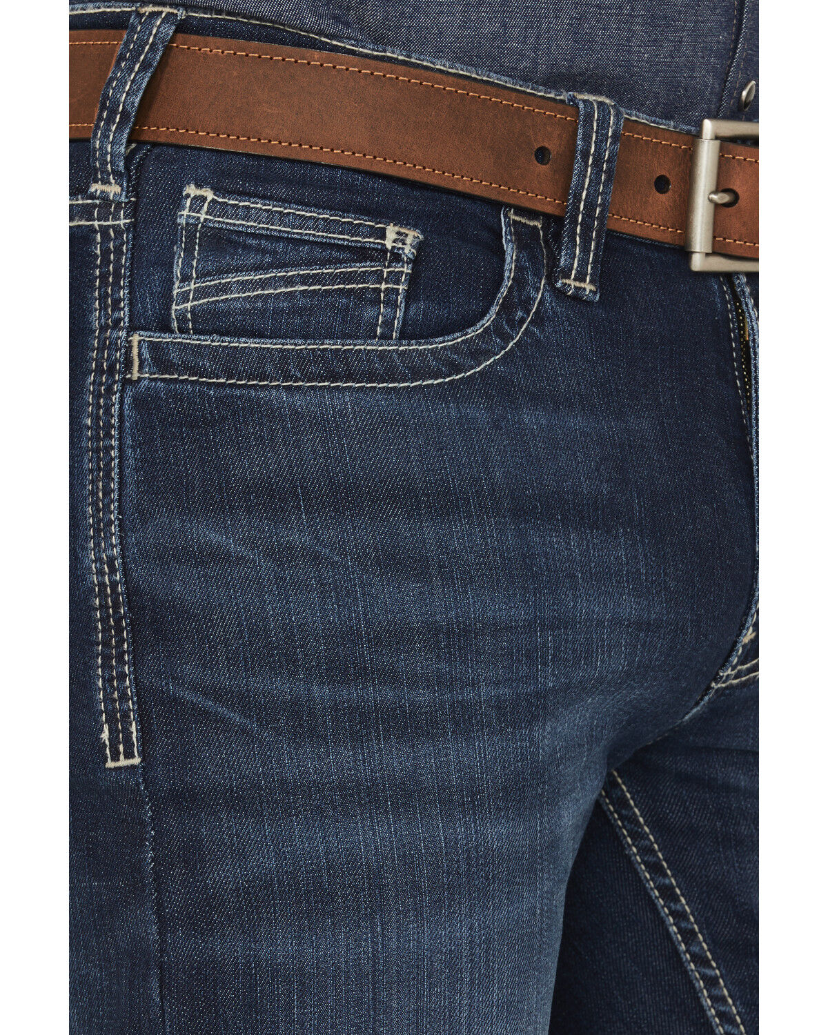 Image #2 - Cody James Men's FR Medium Wash Slim Straight Stretch Denim Work Jeans, Medium Wash, hi-res