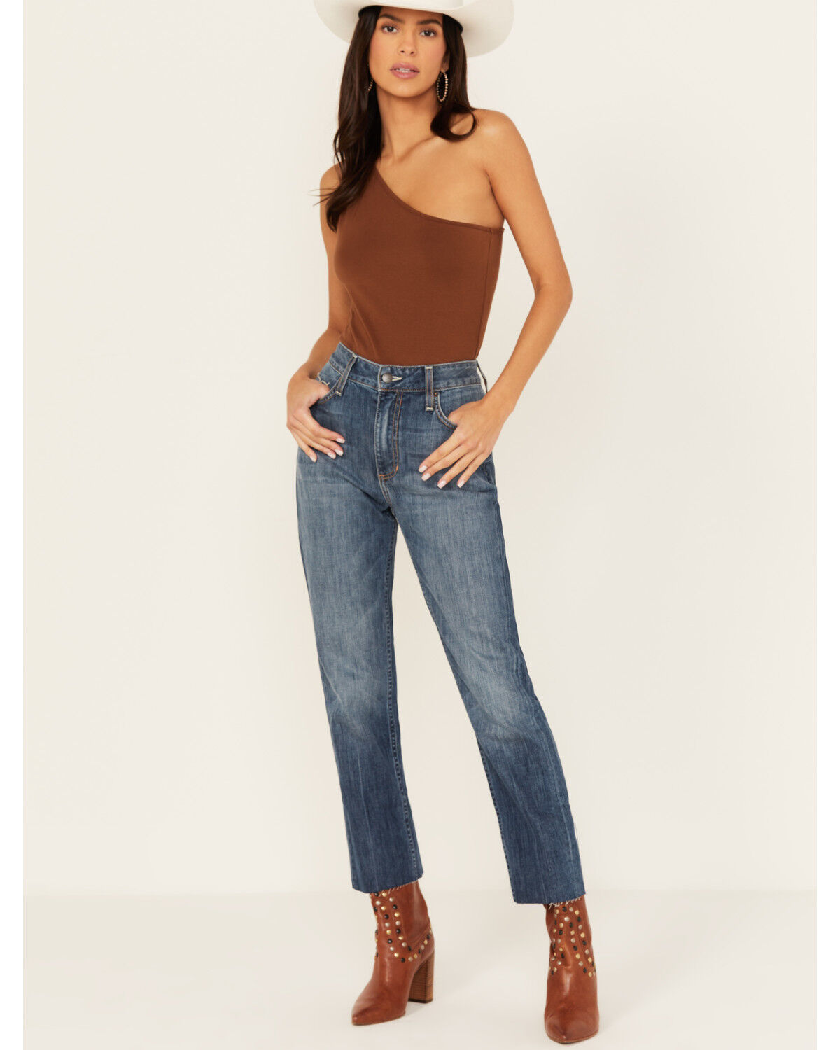 Image #1 - Kimes Ranch Women's Monica Medium Wash Mid Rise Cropped Jeans, Medium Wash, hi-res