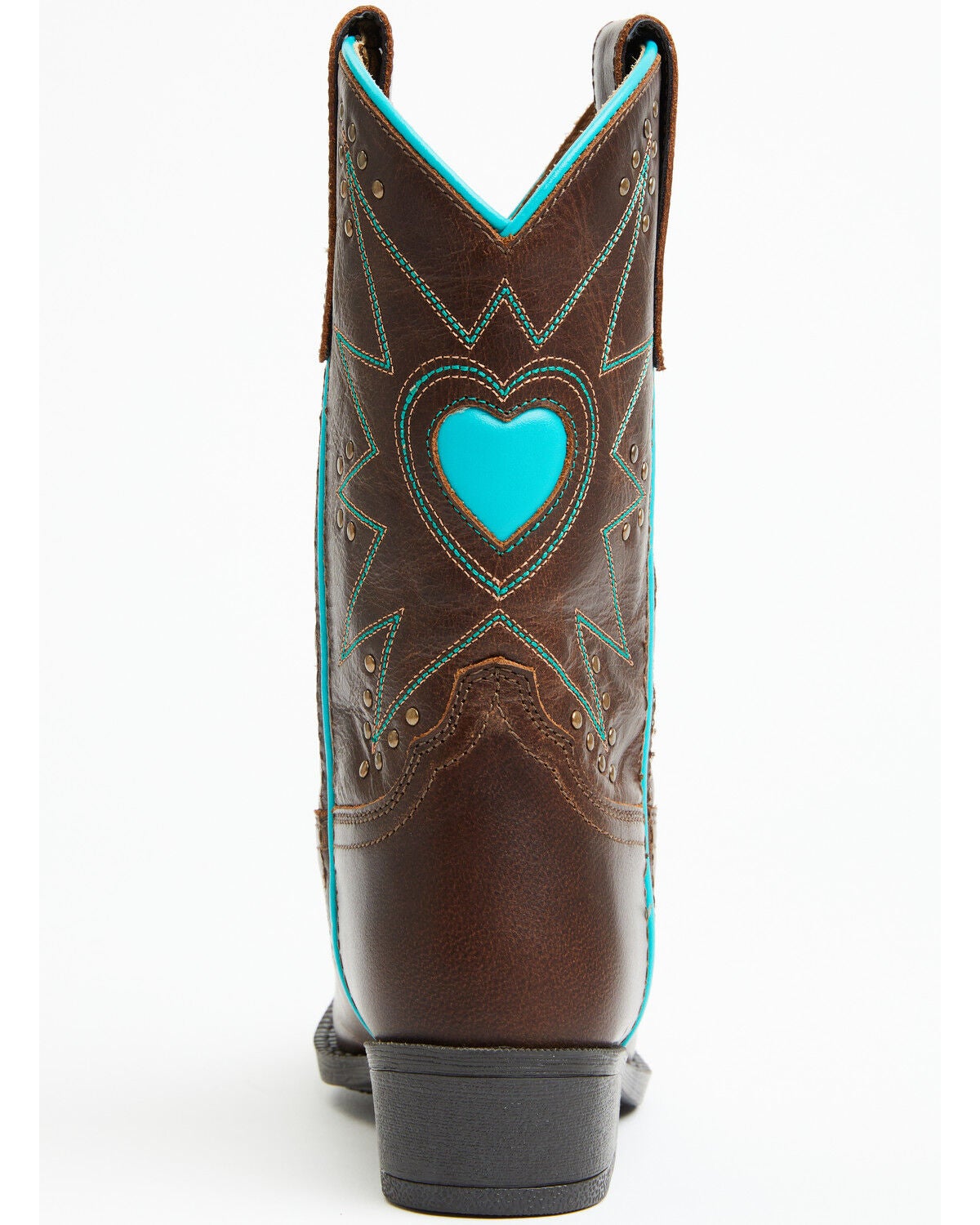 Image #5 - Shyanne Girls' Zetta Western Boots - Snip Toe, Brown, hi-res