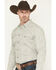 Image #2 - Gibson Trading Co Men's Garfunkle Medallion Print Long Sleeve Snap Stretch Western Shirt - Big, Mint, hi-res
