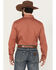Image #4 - Wrangler Retro Men's Solid Long Sleeve Snap Western Shirt - Tall, Rust Copper, hi-res