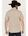 Image #4 - Moonshine Spirit Men's Spurs Floral Striped Short Sleeve Snap Western Shirt, Cream, hi-res