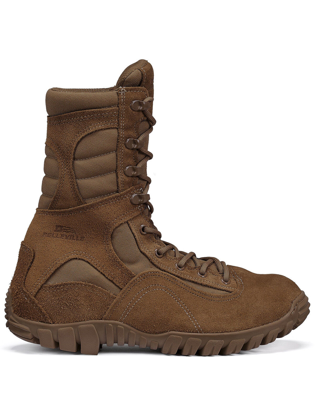 Image #2 - Belleville Men's Sabre Hot Weather Assault Boots - Steel Toe, Coyote, hi-res