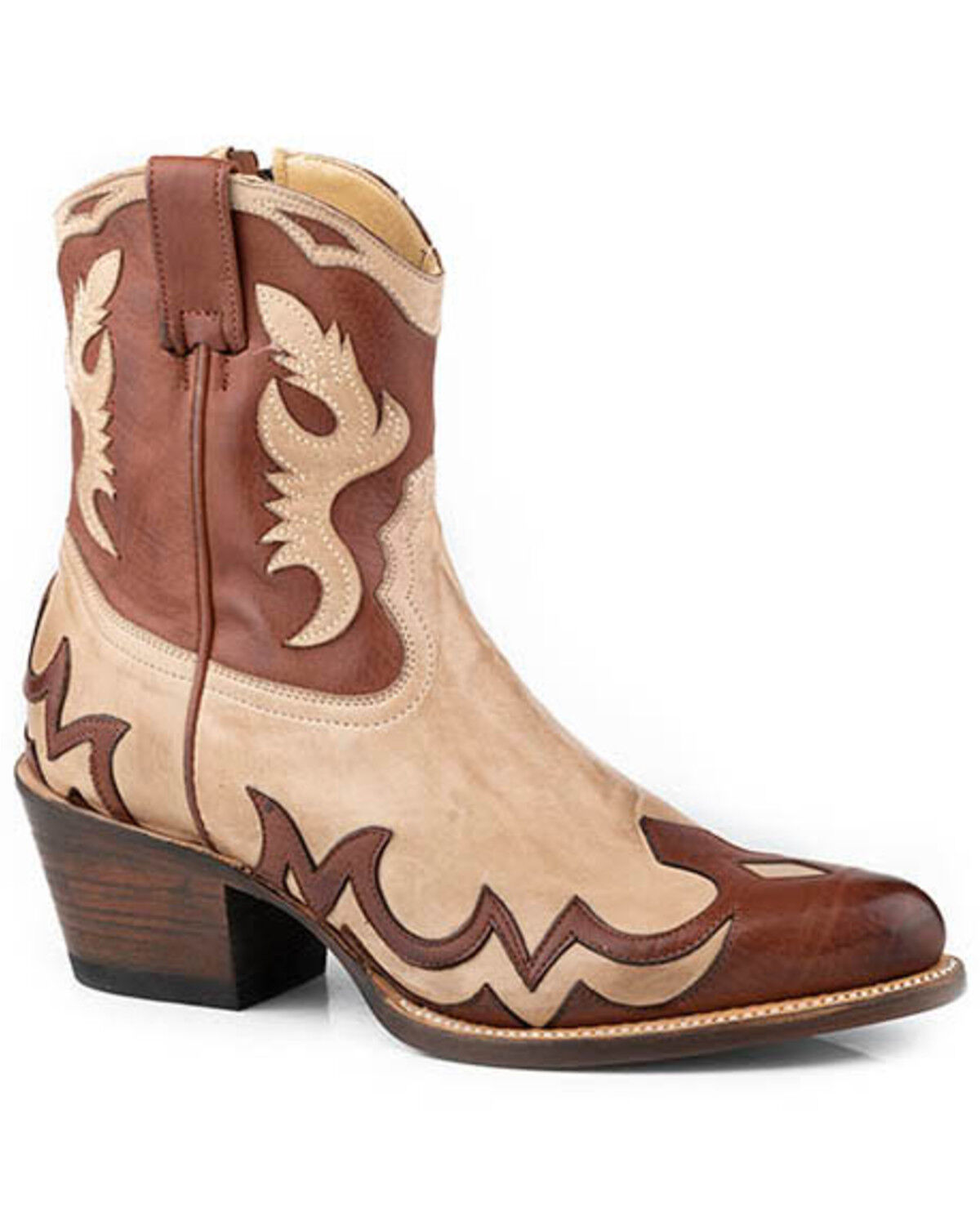 Image #1 - Stetson Women's Sasha Booties - Round Toe, Brown, hi-res