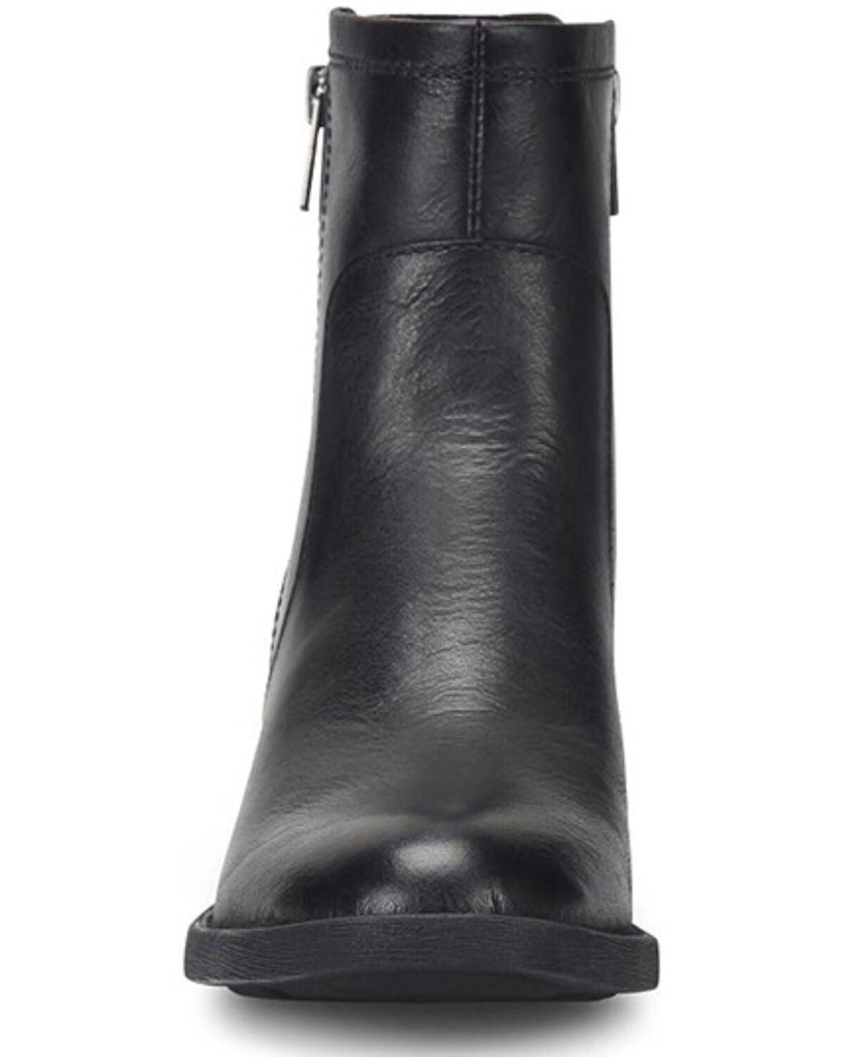 Image #4 - Born Women's Rigby Double Zipper Booties - Round Toe, Black, hi-res