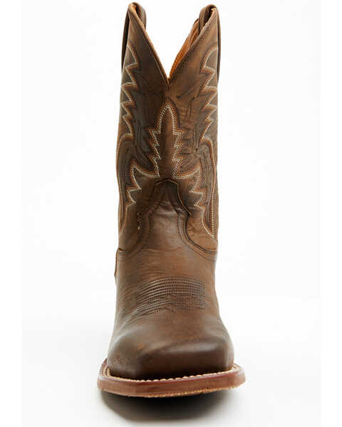 Image #4 - El Dorado Men's Bay Western Boots - Broad Square Toe, Brown, hi-res