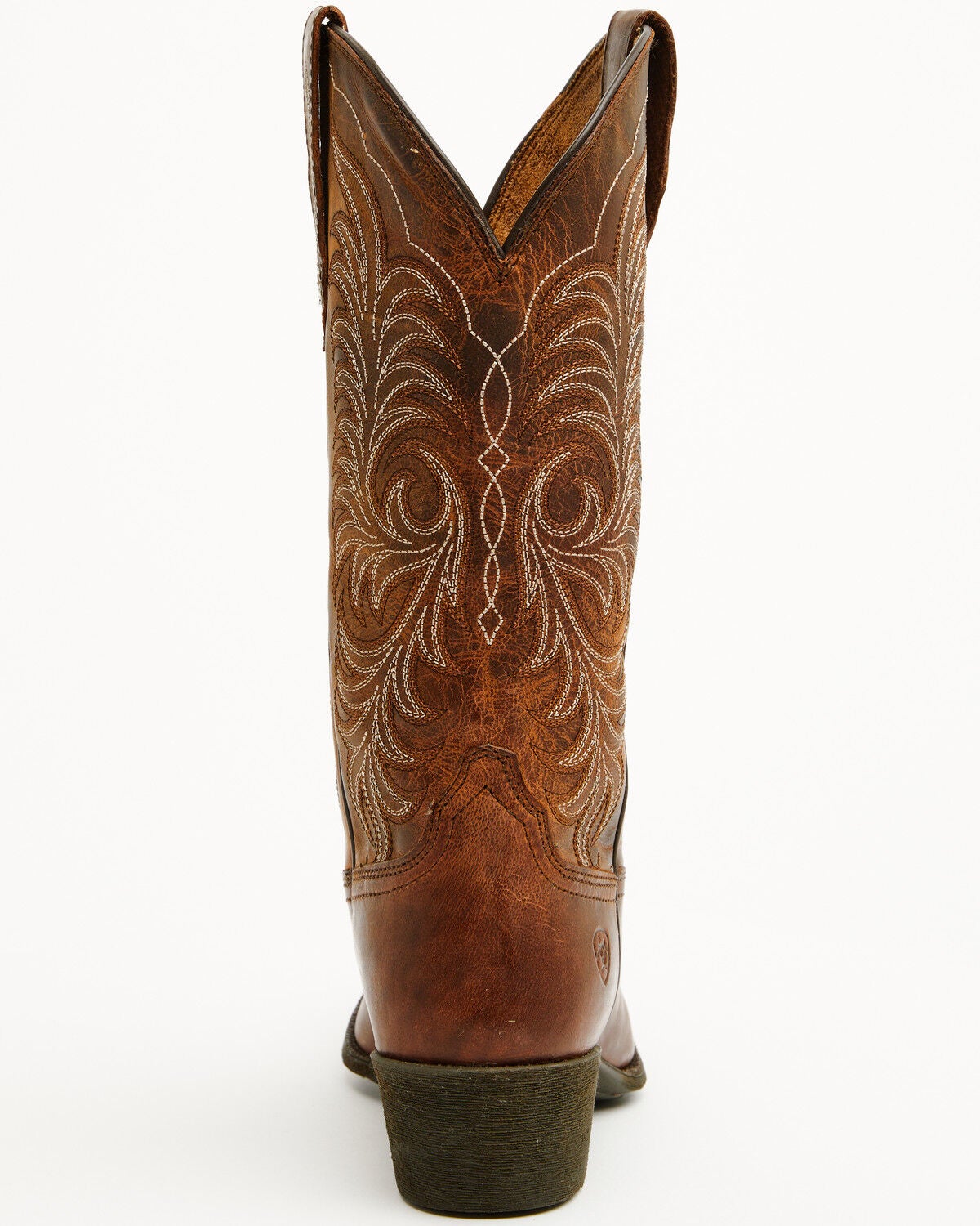 Image #5 - Ariat Women's Heritage X StretchFit Western Boots - Snip Toe, Brown, hi-res