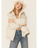Free People Women's Duvet Bomber Jacket , Oatmeal, hi-res