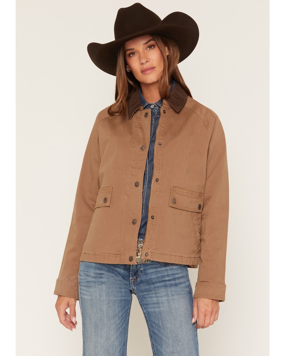 Shyanne Women's Otter Barn Jacket, Brown, hi-res