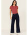 Image #1 - Dear John Women's Audrey Dark Wash Wide Stretch Denim Jeans, Dark Wash, hi-res