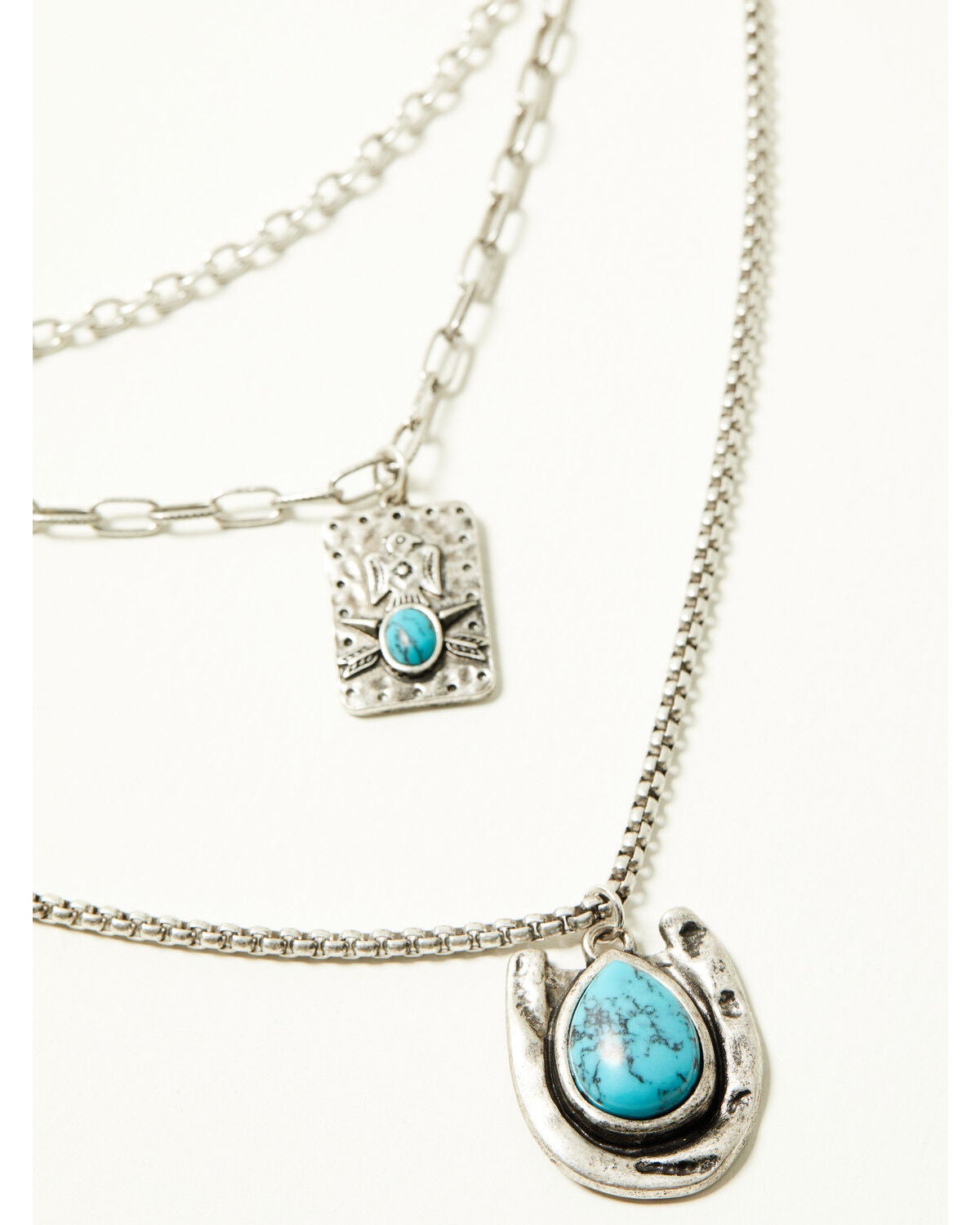 Image #2 - Idyllwind Women's Aurora Layered Necklace, Silver, hi-res