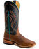 Image #1 - Horse Power Men's Bison Western Boots - Broad Square Toe, Brown, hi-res
