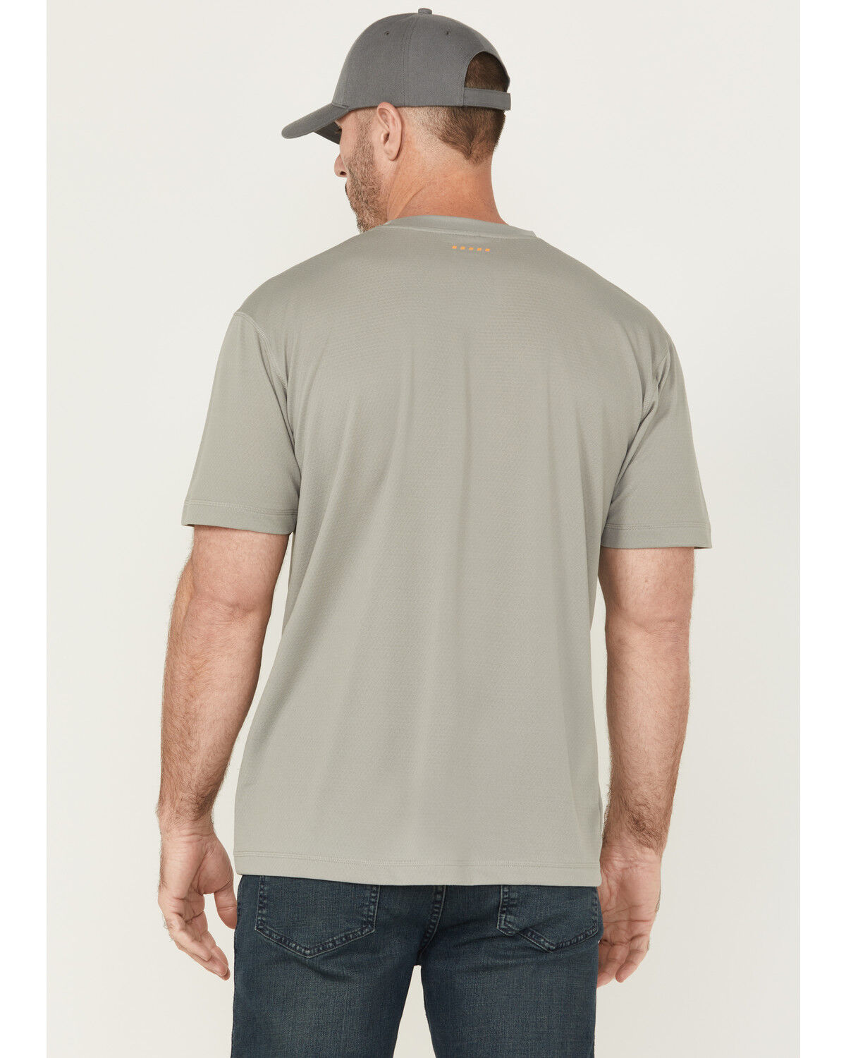 Image #4 - Ariat Men's Rebar Heat Fighter Short Sleeve Pocket Work Shirt - Tall, Dark Grey, hi-res