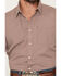 Image #3 - Gibson Trading Co Men's Kick Dust Geo Print Short Sleeve Button-Down Western Shirt - Tall, Burgundy, hi-res