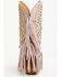 Image #5 - Dingo Women's Star Power Fringe Studded Western Boots - Snip Toe, Pink, hi-res