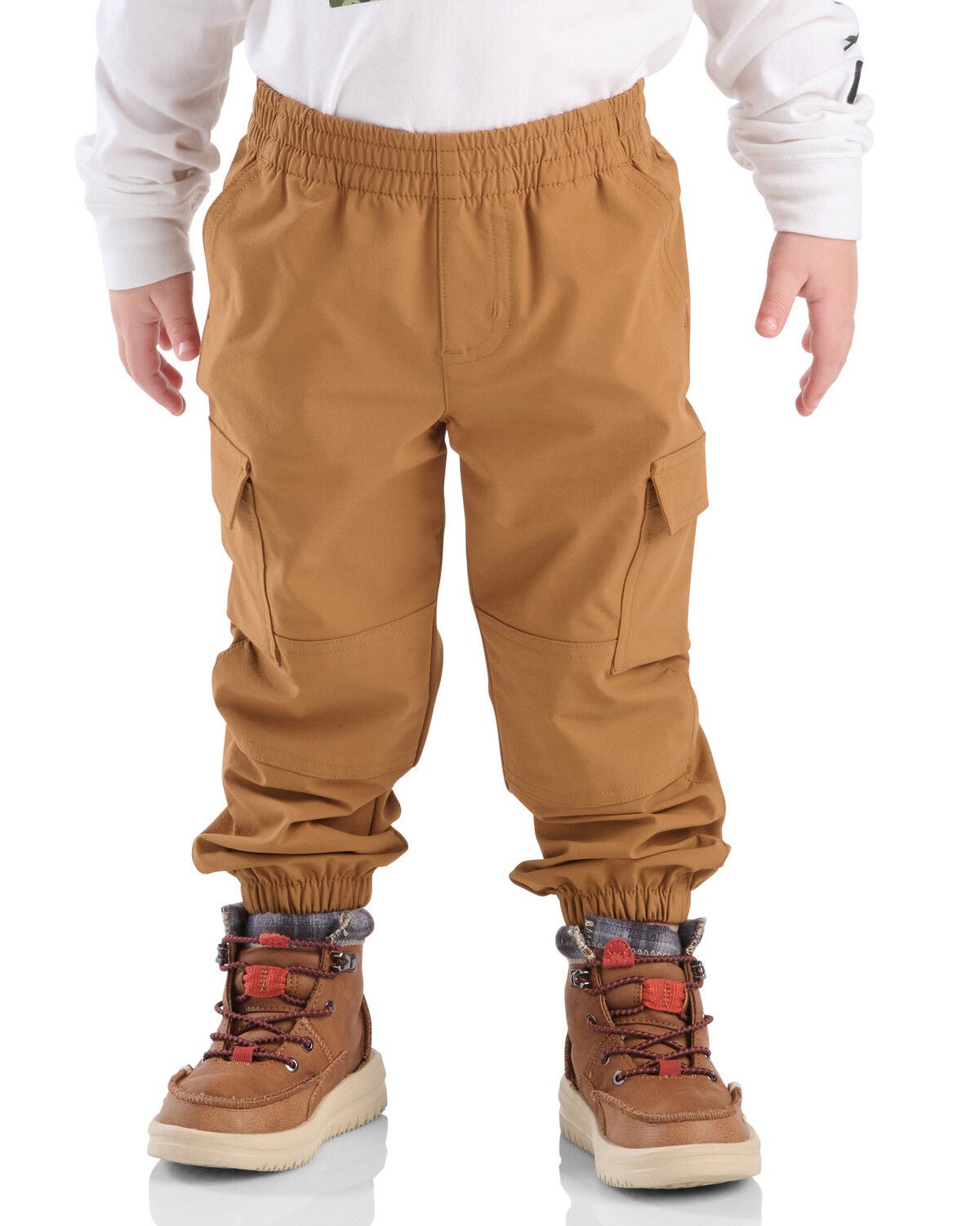 Carhartt Toddler Boys' Rugged Flex&reg; Cargo Joggers, Brown, hi-res