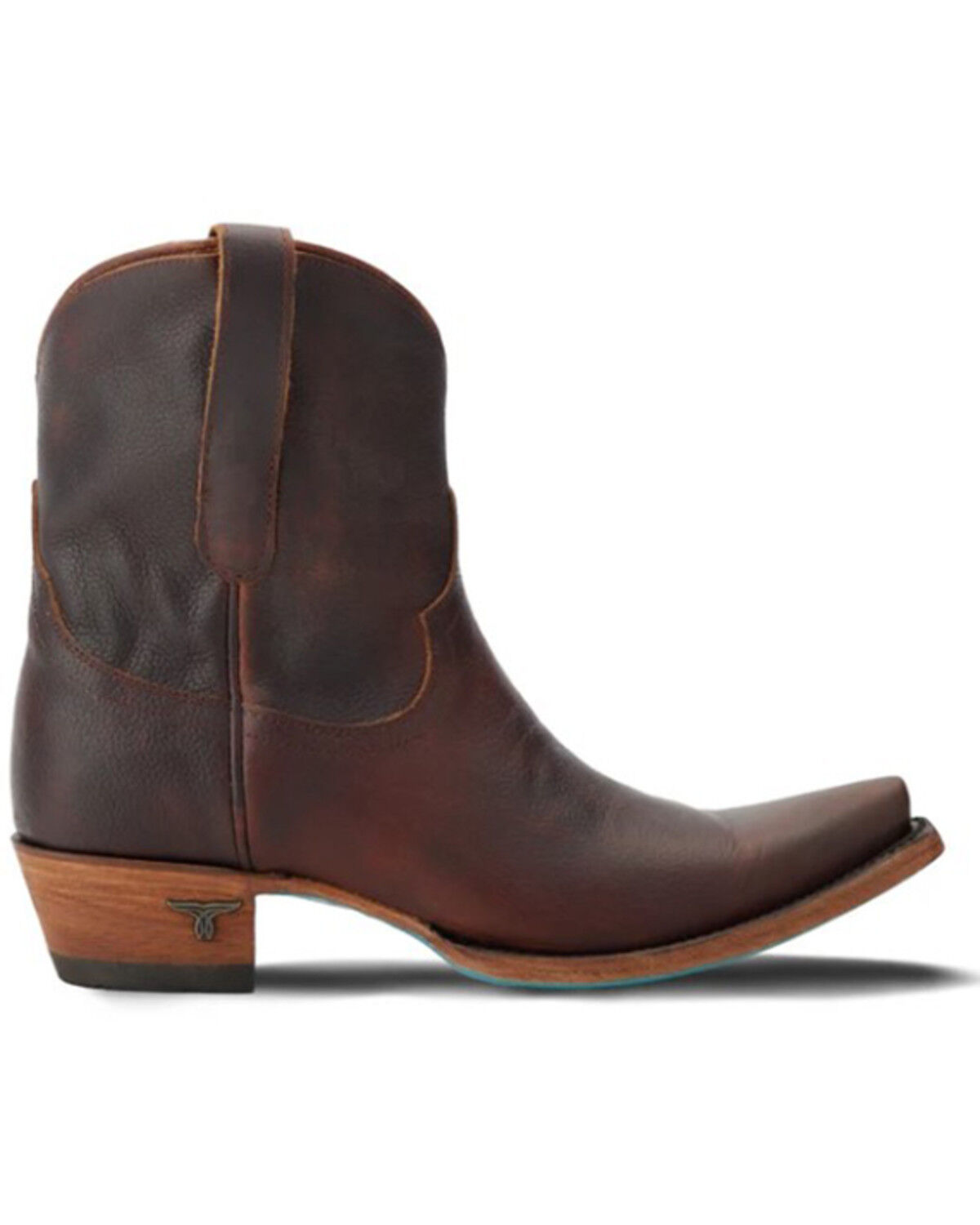 Image #2 - Lane Women's Emma Jane Western Booties - Snip Toe, Cognac, hi-res